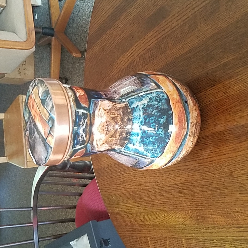 Copper water jug Stone pattern